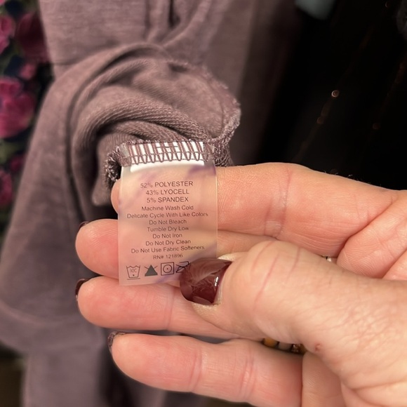 Title Nine Maroon French Terry Athleisure Dress Size Large - Picture 10 of 11